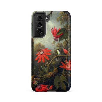Hummingbird and Passionflowers - Martin Johnson Heade Phone Case, Samsung Galaxy S21 Fe / Matte, Mobile Cases, Toby Leon
