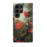 Hummingbird and Passionflowers - Martin Johnson Heade Phone Case Samsung Galaxy S24 Ultra / Matte Phone Case Detailed Botanical