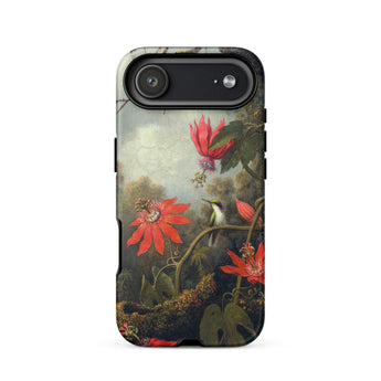 Hummingbird and Passionflowers - Martin Johnson Heade Phone Case Iphone 17 Air / Matte Google Pixel 7 Phone Case Floral Design Matte Martin