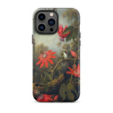 Hummingbird and Passionflowers - Martin Johnson Heade Phone Case Iphone 13 Pro Max / Matte Hummingbird Passionflower Phone Case Martin