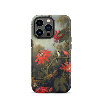 Hummingbird and Passionflowers - Martin Johnson Heade Phone Case Iphone 13 Pro / Matte Passionflower, Clockwork Miracles Green Throat,