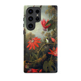 Hummingbird and Passionflowers - Martin Johnson Heade Samsung Case, Galaxy S23 Ultra / Matte, Smartphone Nature-themed Protective Case Red