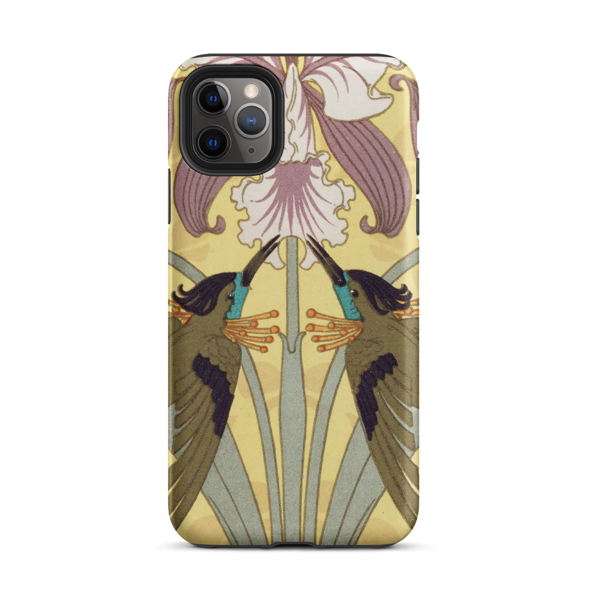 Hummingbirds and Orchids Maurice Pillard Verneuil Iphone Case, 11 Pro Max / Matte, Art Nouveau Phone Case