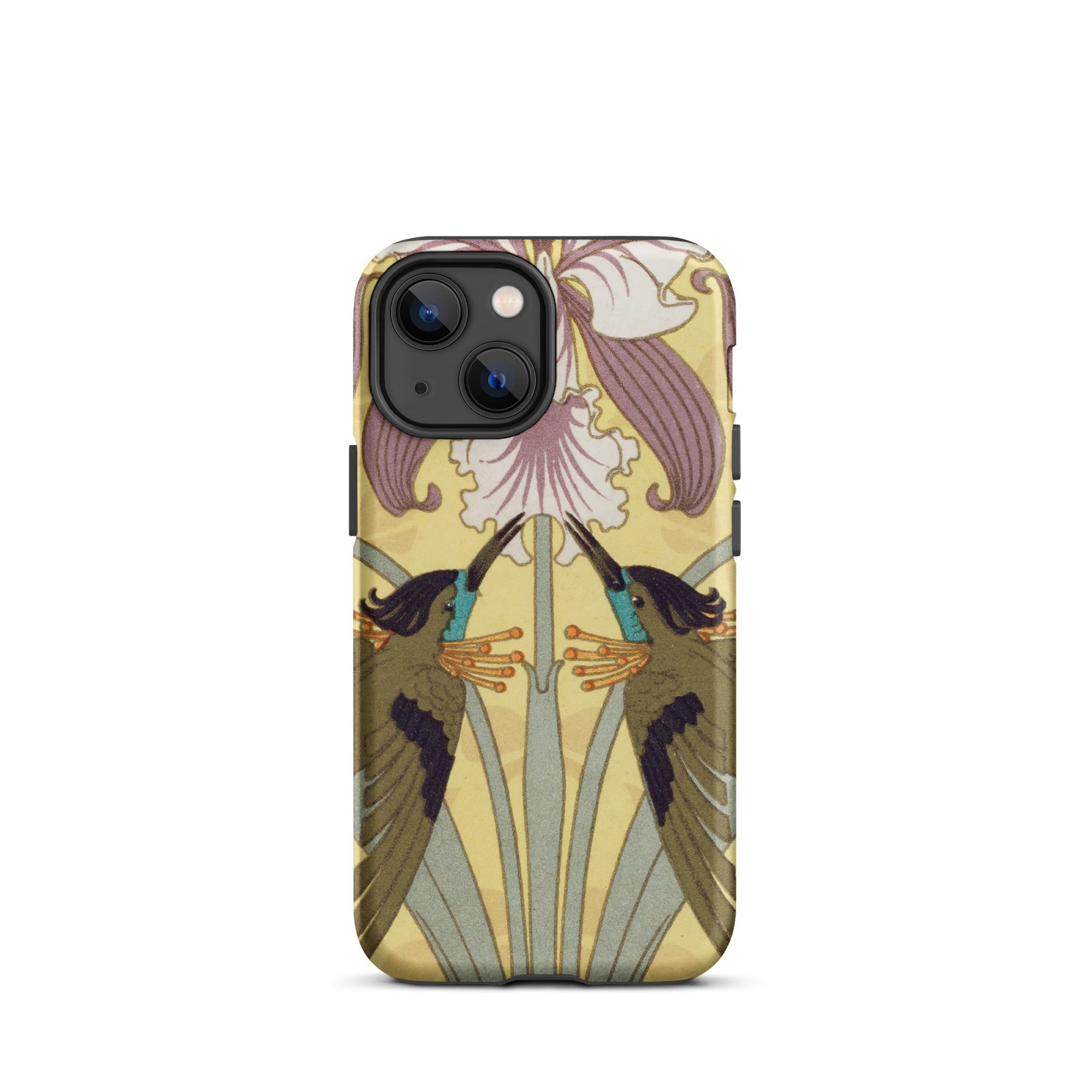Hummingbirds and Orchids Maurice Pillard Verneuil Iphone Case, 13 Mini / Matte, Art Nouveau Phone Case