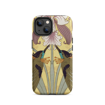 Hummingbirds and Orchids - Maurice Pillard Verneuil Iphone Case, 14 / Matte, Art Nouveau Phone Case