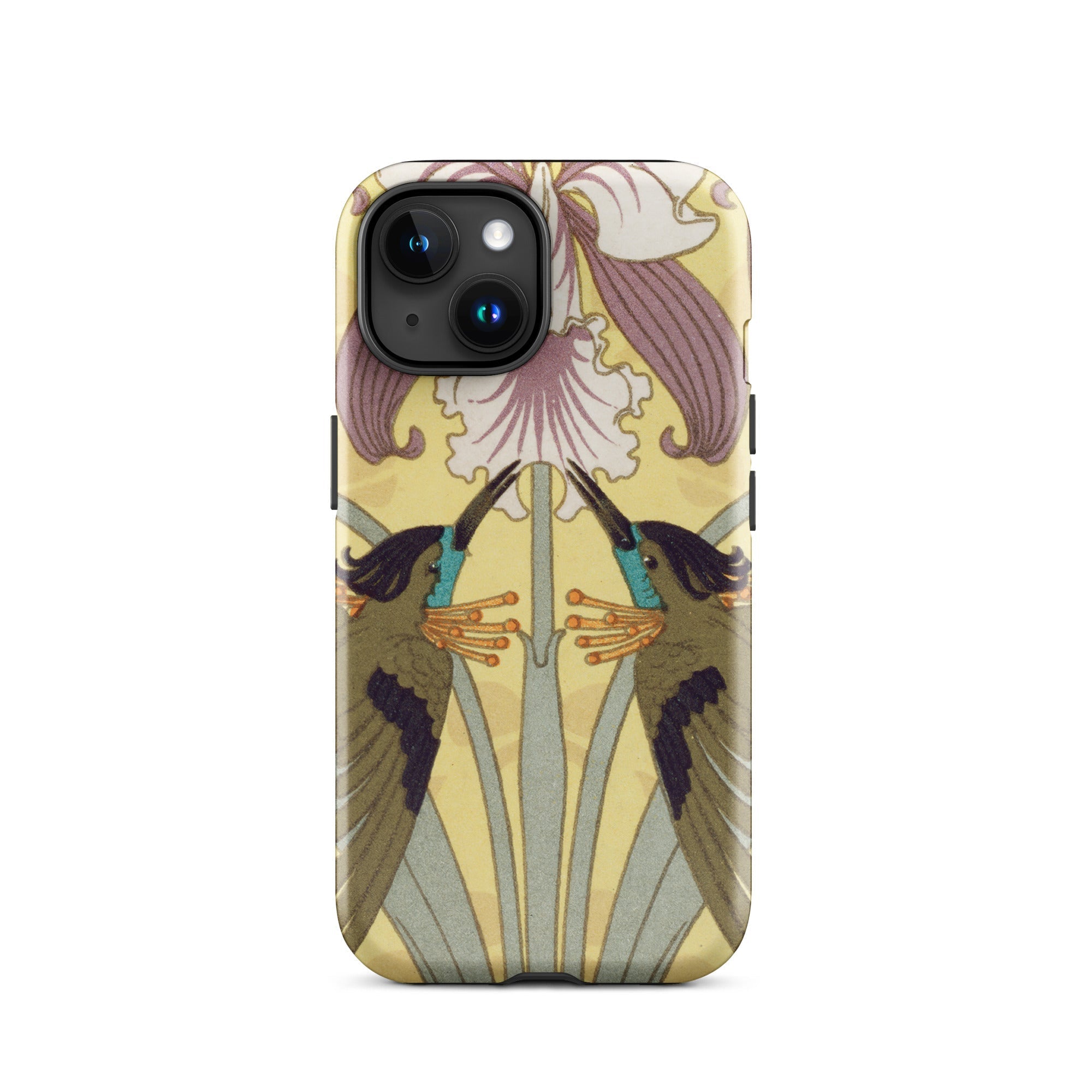Hummingbirds and Orchids Maurice Pillard Verneuil Iphone Case, 15 / Matte, Art Nouveau Style Phone Case