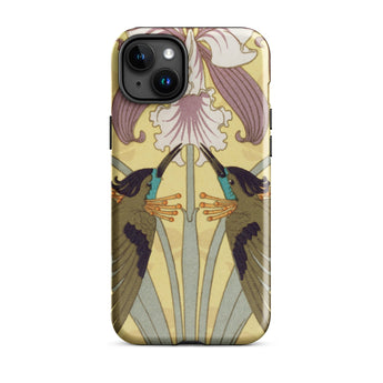 Hummingbirds and Orchids - Maurice Pillard Verneuil Iphone Case 15 Plus / Matte Art Nouveau Phone Case Maurice Pillard Verneuil, Belle
