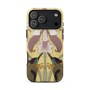 Hummingbirds and Orchids - Maurice Pillard Verneuil Iphone Case, Maurice Pillard Verneuil, Belle époque Treasure, Verneuil’s Oiseaux-mouches