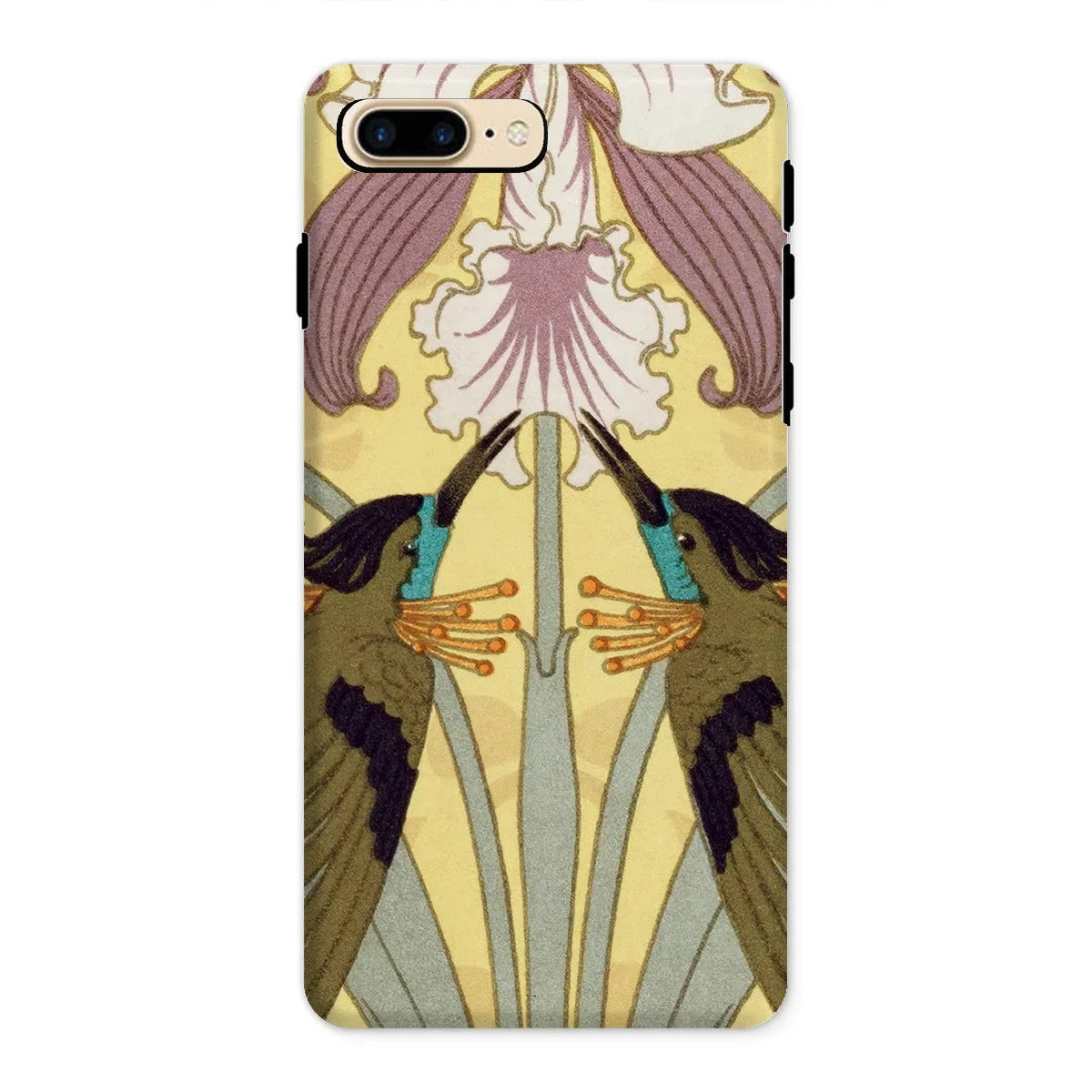 Hummingbirds and Orchids - Maurice Pillard Verneuil Iphone Case - 8 Plus / Matte