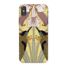 Hummingbirds and Orchids Maurice Pillard Verneuil Iphone Case, x / Matte, Phone Case Art Nouveau Style Design Hummingbirds Orchid