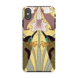 Hummingbirds and Orchids - Maurice Pillard Verneuil Iphone Case, Xs Max / Matte, Phone Case Art Nouveau-style Design Hummingbirds Orchid