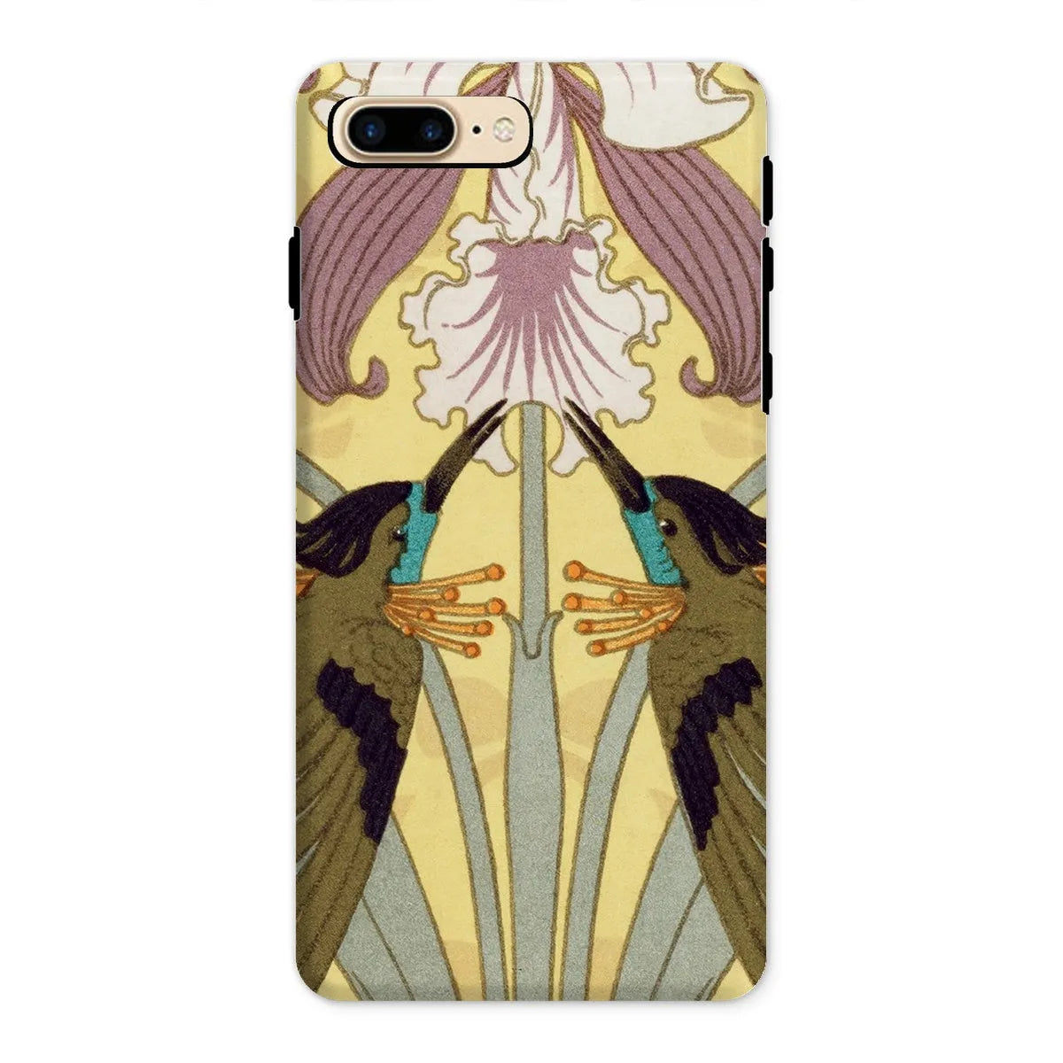 Hummingbirds And Orchids Phone Case - Maurice Pillard Verneuil - Iphone 8 Plus / Matte - Mobile Phone Cases - Aesthetic