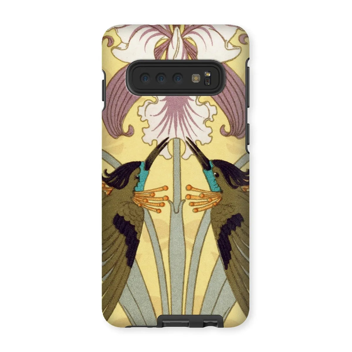 Hummingbirds And Orchids Phone Case - Maurice Pillard Verneuil - Samsung Galaxy S10 / Matte - Mobile Phone Cases
