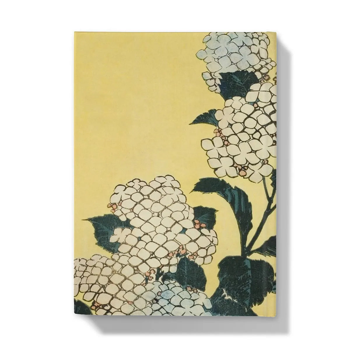 Hydrangea And Swallow By Hokusai Hardback Journal - Notebooks & Notepads - Aesthetic Art