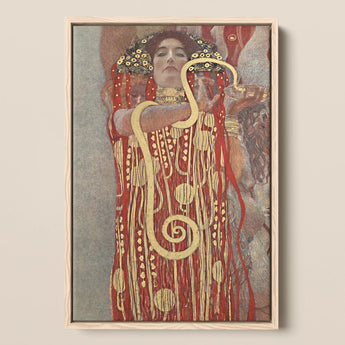 Hygieia - Gustav Klimt Ancient Goddess Art Print / Canvas, 12x18’’ / 31x46cm / Natural Frame, Posters Prints & Visual Artwork, Toby Leon
