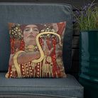 Hygieia - Gustav Klimt Ancient Greek Art Pillow Throw Pillows