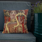 Hygieia - Gustav Klimt Ancient Greek Art Pillow Throw Pillows