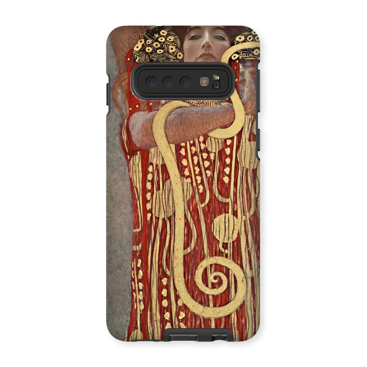 Hygieia - Gustav Klimt Ancient Greek Goddess Art Phone Case - Samsung Galaxy S10 / Matte - Mobile Phone Cases