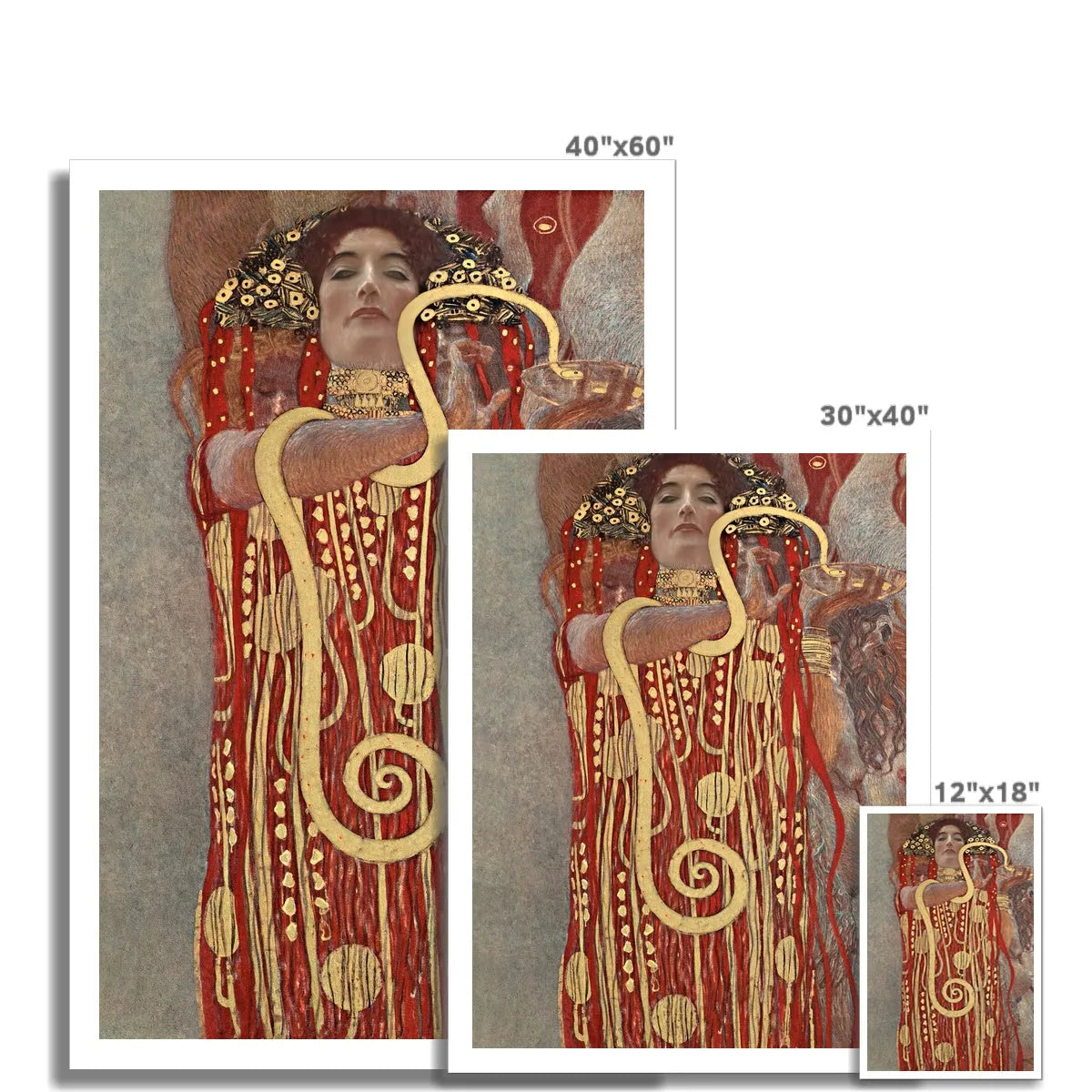 Hygieia By Gustav Klimt Fine Art Print - Posters Prints & Visual Artwork - Aesthetic Art