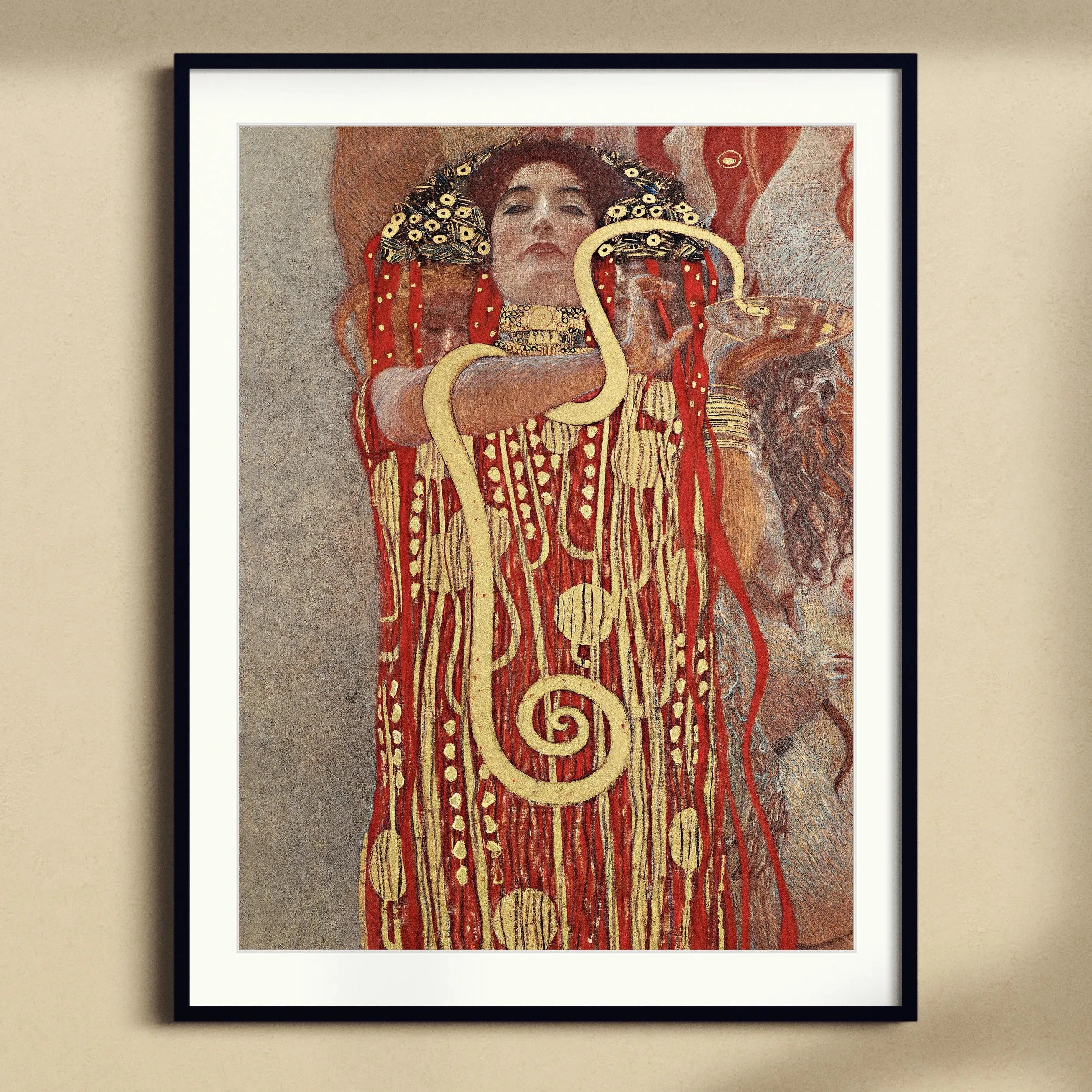 Hygieia By Gustav Klimt Framed & Mounted Print - Posters Prints & Visual Artwork - Aesthetic Art