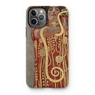 Hygieia - Gustav Klimt Greek Goddess Iphone Case, 11 Pro / Matte, Iphone Case Art Nouveau-style Painting Golden Spiral Pattern