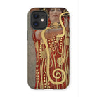 Hygieia - Gustav Klimt Greek Goddess Iphone Case, 12 Mini / Matte, Phone Case Gustav Klimt’s Beethoven Frieze Artwork