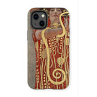 Hygieia - Gustav Klimt Greek Goddess Iphone Case, 13 Mini / Matte, Phone Case Gustav Klimt’s Beethoven Frieze Artwork