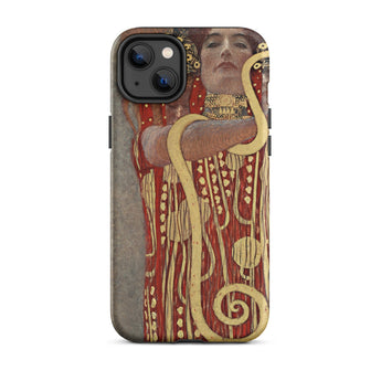 Hygieia - Gustav Klimt Greek Goddess Iphone Case, 14 Plus / Matte, Artistic Phone Case