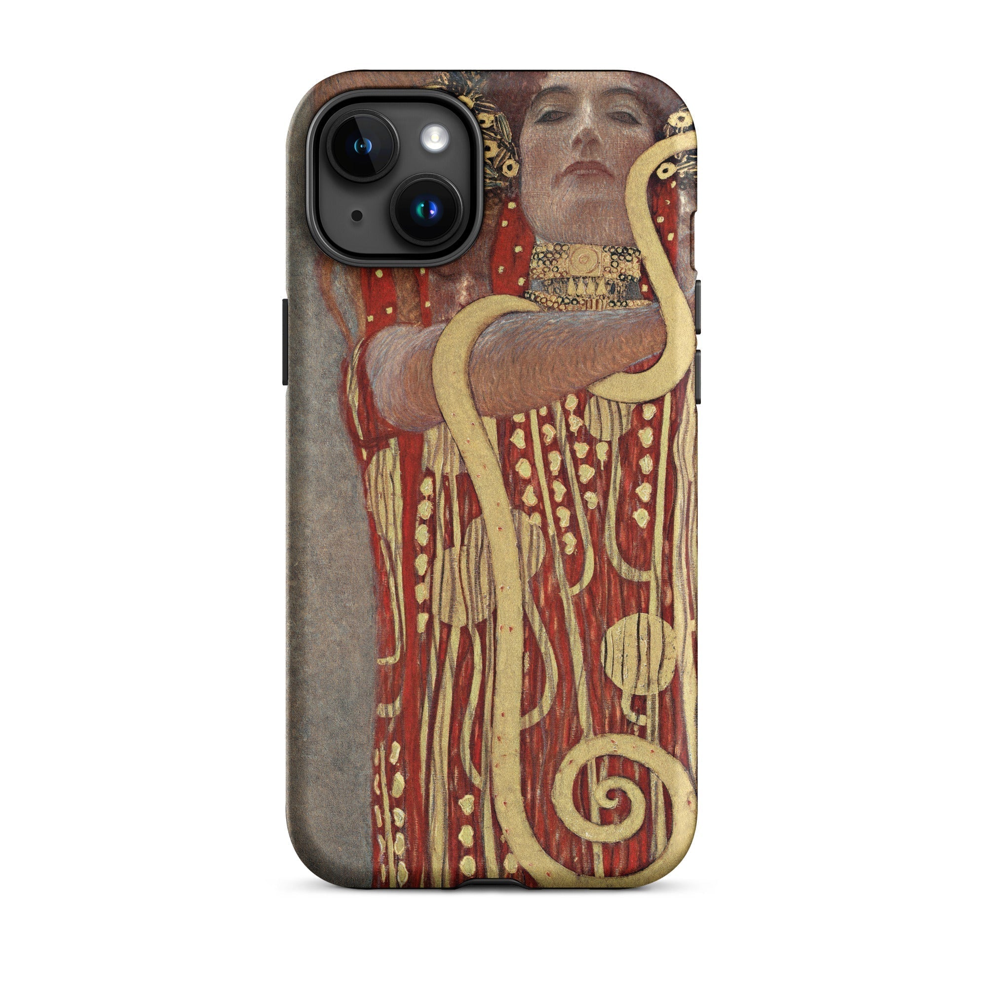 Hygieia Gustav Klimt Greek Goddess Iphone Case, 15 Plus / Matte, Gustav Klimt Inspired Iphone Case