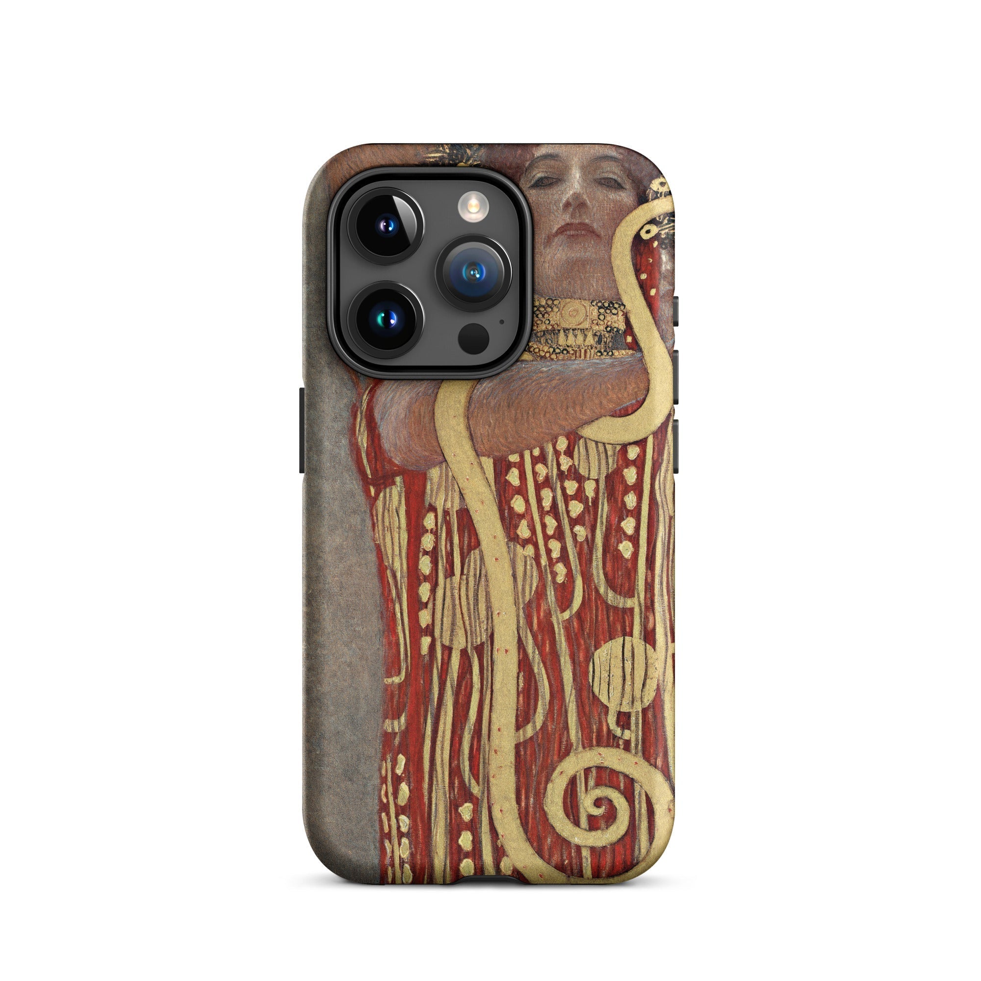 Hygieia Gustav Klimt Greek Goddess Iphone Case, 15 Pro / Matte, Smartphone Case Klimt Painting