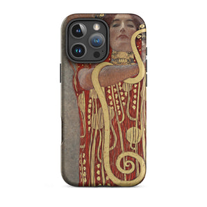 Hygieia - Gustav Klimt Greek Goddess Iphone Case, 16 Pro Max / Matte, Iphone Case Klimt’s Hygeia Artwork