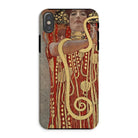 Hygieia - Gustav Klimt Greek Goddess Iphone Case, Xs / Matte, Phone Case Reproduction Gustav Klimt’s Hygieia Painting