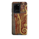 Hygieia - Gustav Klimt Greek Goddess Samsung Case, Galaxy S20 Ultra / Matte, Phone Case Stylized Portrait Woman Gold Snake Design