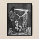 Hypnosis - Sascha Schneider Art Print / Canvas, 12x16’’ / 31x41cm / Black Frame, Posters Prints & Visual Artwork, Toby Leon