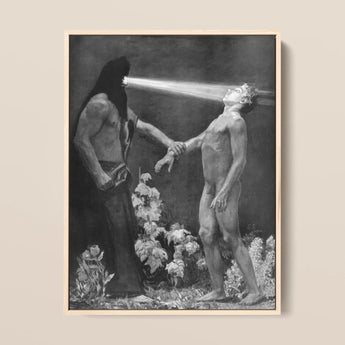 Hypnosis - Sascha Schneider Art Print / Canvas, 12x16’’ / 31x41cm / Natural Frame, Posters Prints & Visual Artwork, Toby Leon