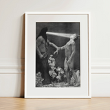 Hypnosis - Sascha Schneider Art Print / Canvas, Hypnotist Exudes Sculptural, Sascha Schneider Art Print, Invisible Current,
