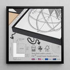 Hypnosis - Sascha Schneider Framed Canvas, Framed Canvas Print Technical Diagram