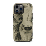Hypocrisy - Felicien Rops Erotic Satire Iphone Case, 13 Pro Max / Matte, Iphone Case Sketch Art