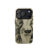 Hypocrisy - Felicien Rops Erotic Satire Phone Case Iphone 17 Pro / Matte Iphone 12 Pro Max Case Black White Giraffe Felicien Rops Erotic,