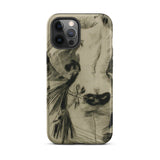 Hypocrisy - Felicien Rops Erotic Satire Phone Case Iphone 12 Pro Max / Matte Sketch Art, French Decadence Mobile Cases