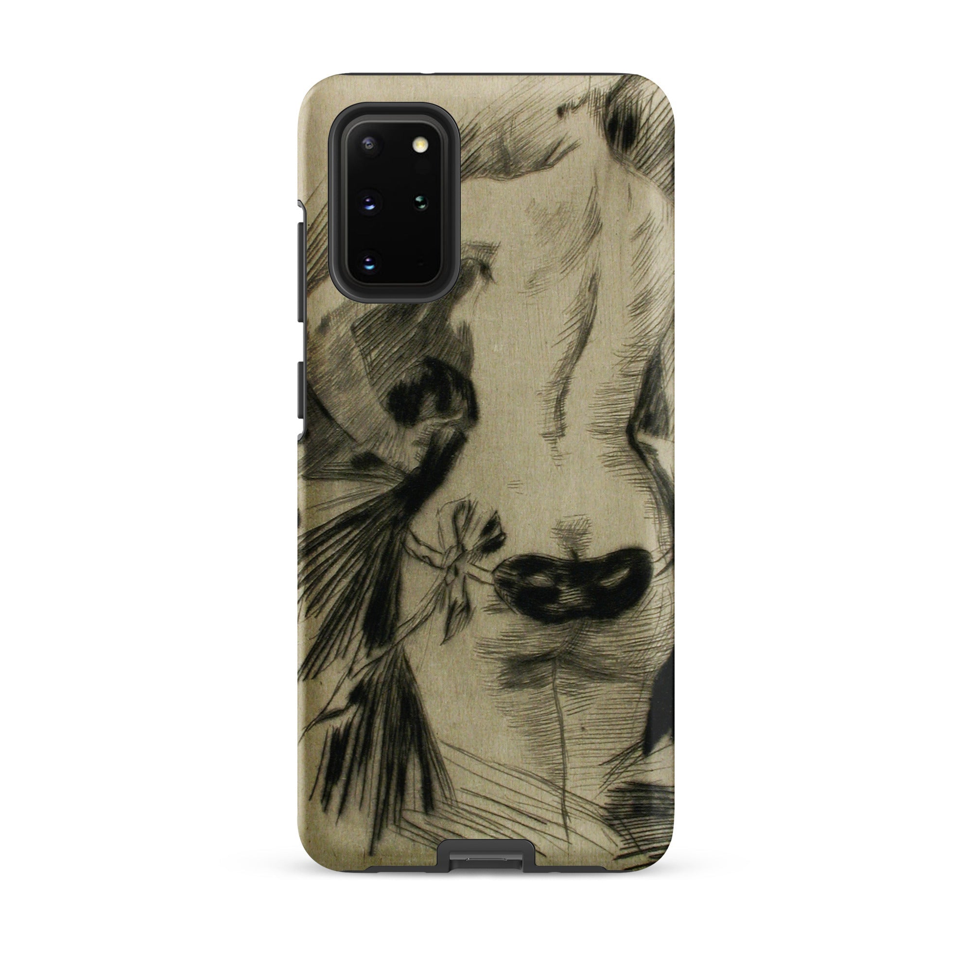 Hypocrisy Felicien Rops Erotic Satire Samsung Case, Galaxy S20 Plus / Matte, Smartphone Nature Themed Sketch Case