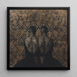 Ibeji - Stampa artistica di gemelli vittoriani gay neri / Tela, 12x12’’ / 31x31cm / Cornice, Poster, stampe e arte visiva, Toby Leon