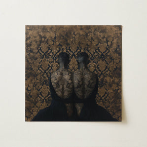 Ibeji - Black Gay Victorian Twins Art Print / Canvas, Yoruba Ibeji Meeting, Victorian Twins Art, Matched Reliquaries