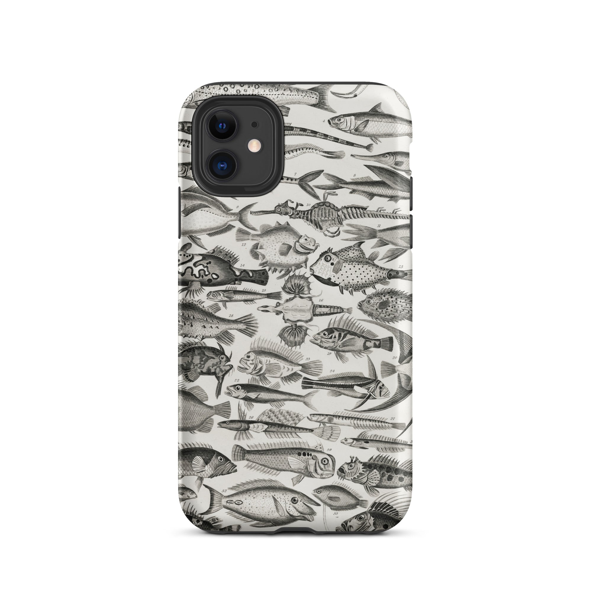 Ichthyology Oliver Goldsmith Iphone Case, 11 / Matte, Fish Patterned Phone Case