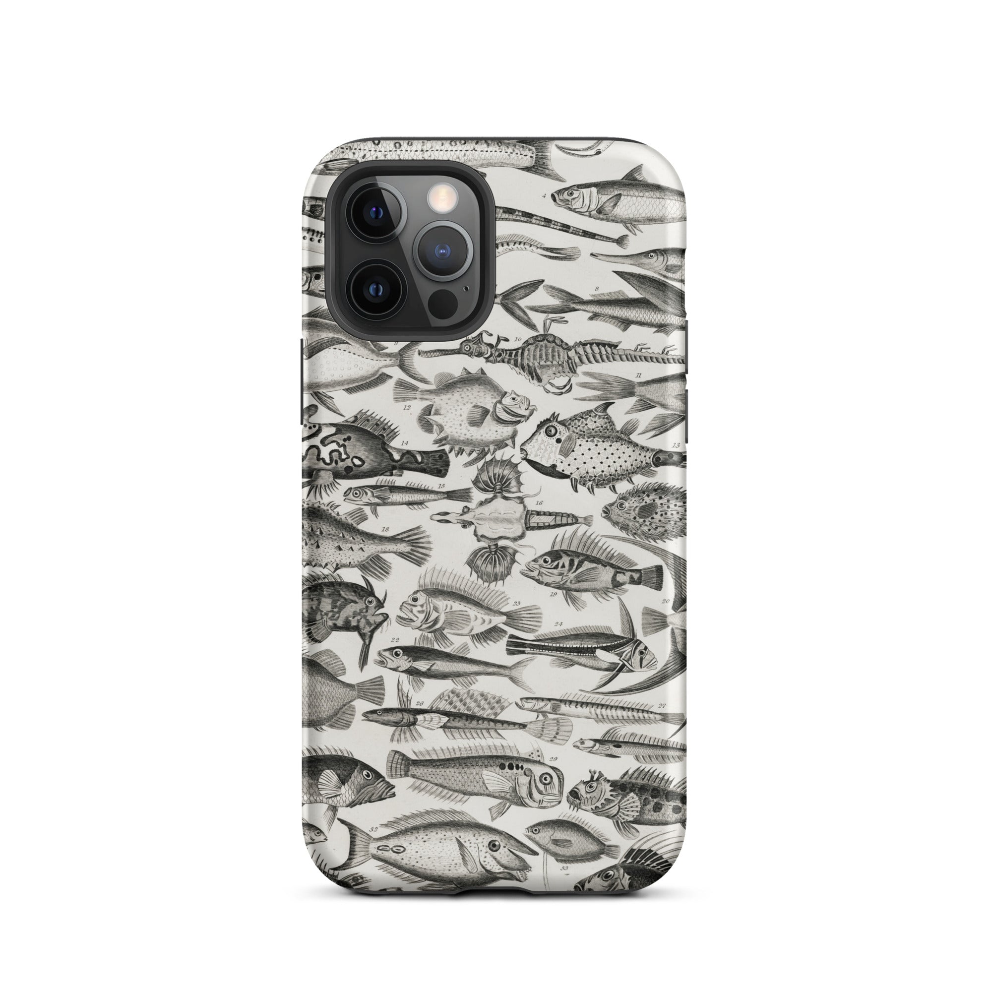 Ichthyology - Oliver Goldsmith Iphone Case, 12 Pro / Matte, Fish-patterned Phone Case