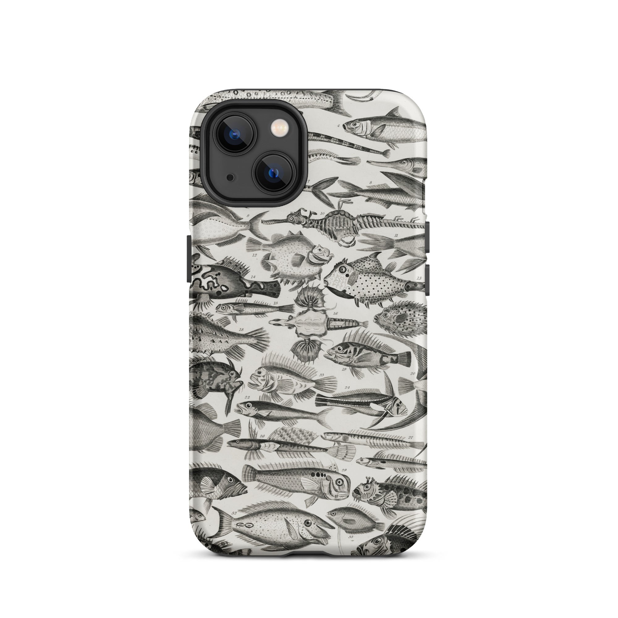 Ichthyology Oliver Goldsmith Iphone Case, 13 / Matte, Fish Patterned Phone Case