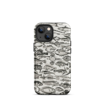 Ichthyology - Oliver Goldsmith Iphone Case, 13 Mini / Matte, Fish-patterned Phone Case
