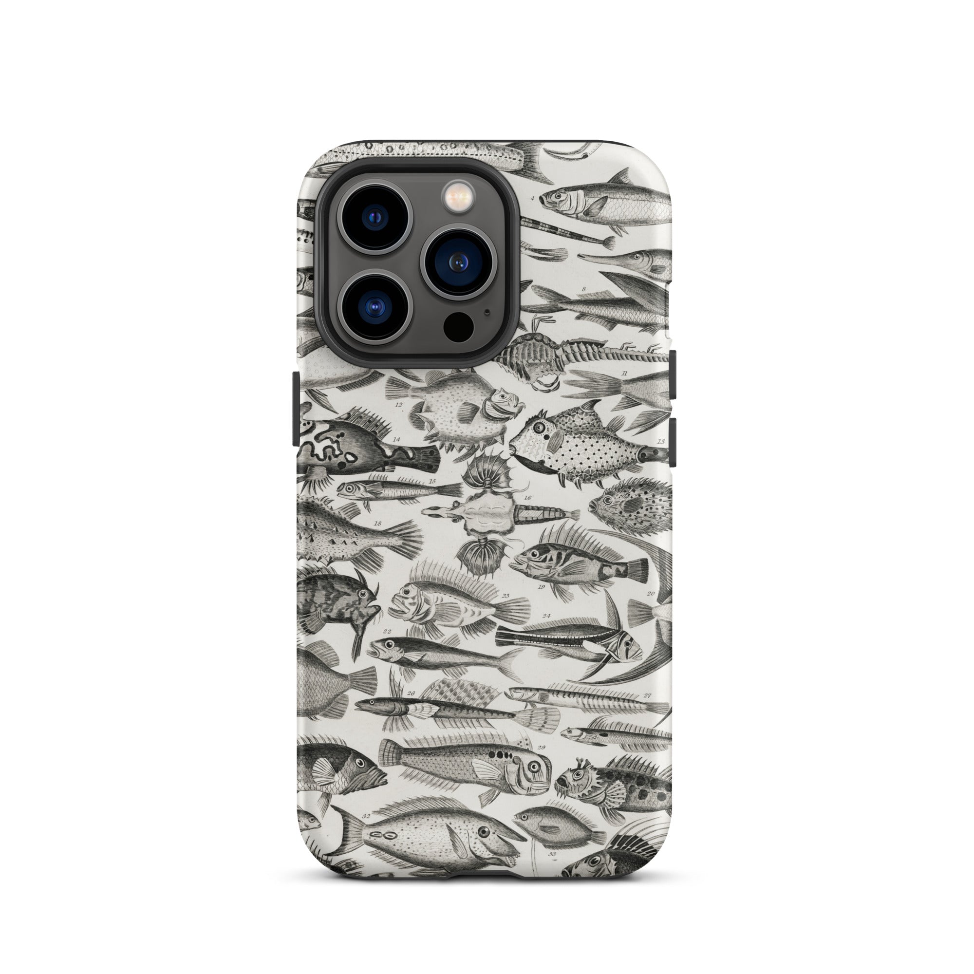 Ichthyology - Oliver Goldsmith Iphone Case, 13 Pro / Matte, Fish-patterned Phone Case