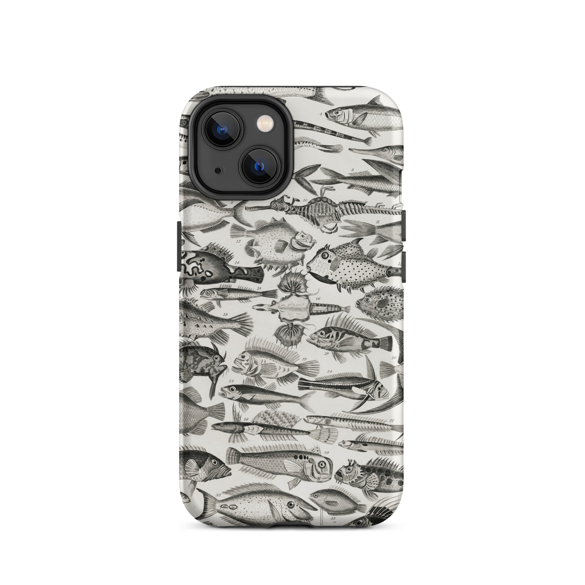Ichthyology Oliver Goldsmith Iphone Case, 14 / Matte, Fish Patterned Phone Case