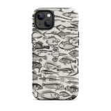 Ichthyology - Oliver Goldsmith Iphone Case, 14 Plus / Matte, Fish-patterned Phone Case
